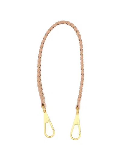 Gianni Chiarini Maxi Braid Shoulder Strap In Neutral