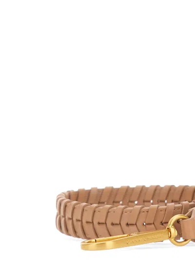 Gianni Chiarini Maxi Braid Shoulder Strap In Neutral