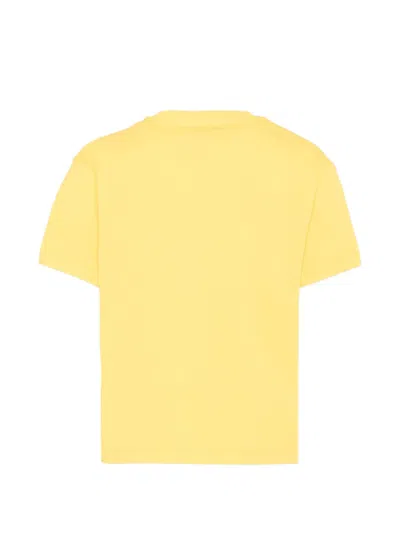 Msgm Short-sleeve Logo-detail T-shirt In Gray