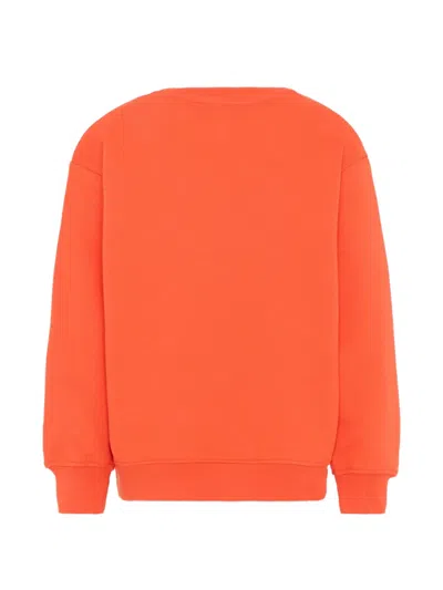 Msgm Logo-detail Sweatshirt In Brown
