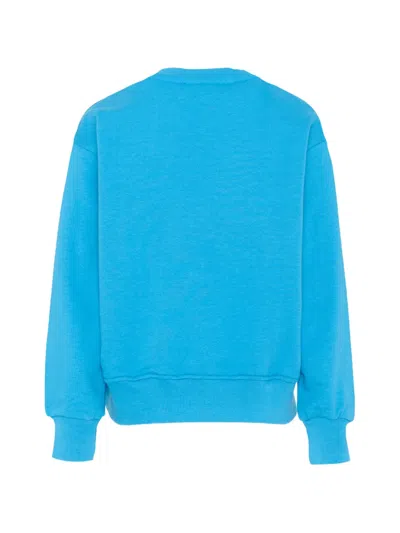 Msgm Logo-detail Sweatshirt In Brown