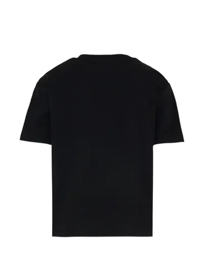 Msgm Box-logo T-shirt In Black
