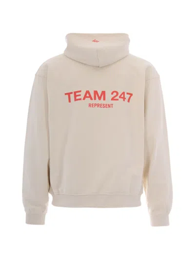 Represent Drawstring Hoodie In Neutral