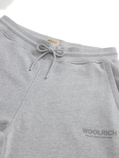 Woolrich Drawstring Elasticated Track Pants In Gray