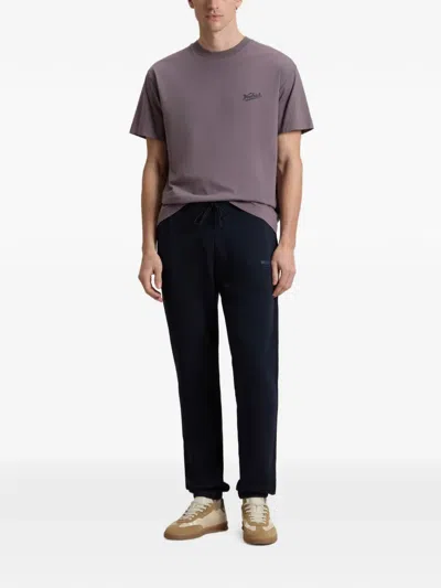 Woolrich Drawstring Logo Track Pants In Neutral
