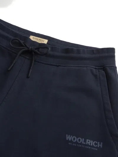 Woolrich Drawstring Logo Track Pants In Neutral