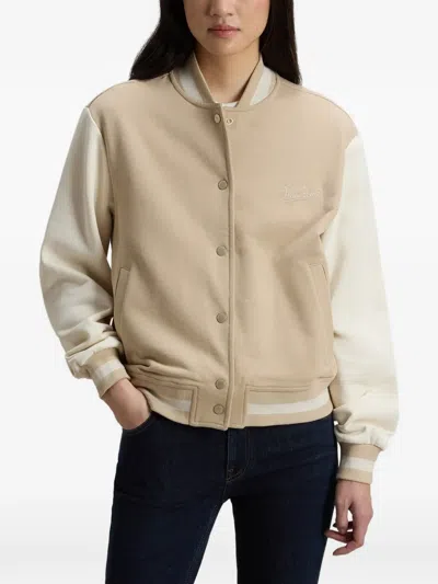 Woolrich Snap-button Two-tone Bomber Jacket In Multi