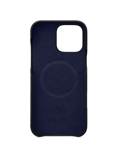 Maison De Sabre Leather Iphone 16 Pro Max Phone Case In Black