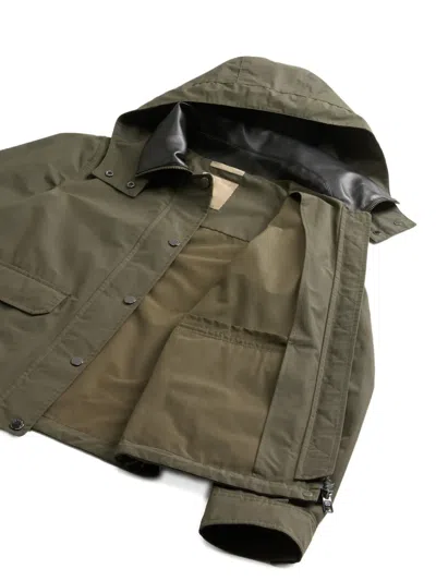 Woolrich Dundee Superwax Jacket In Green