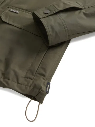 Woolrich Dundee Superwax Jacket In Green