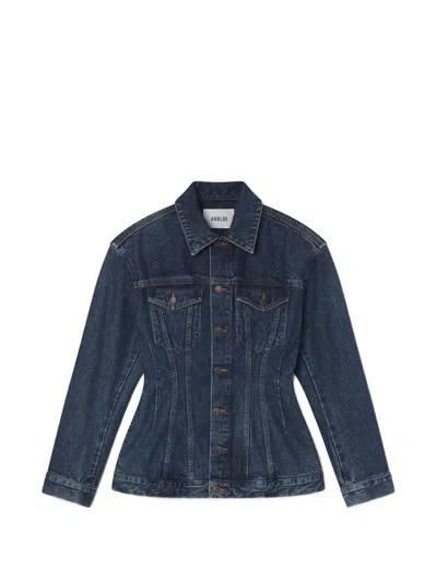 Agolde Myra Structured Denim Jacket In Blue