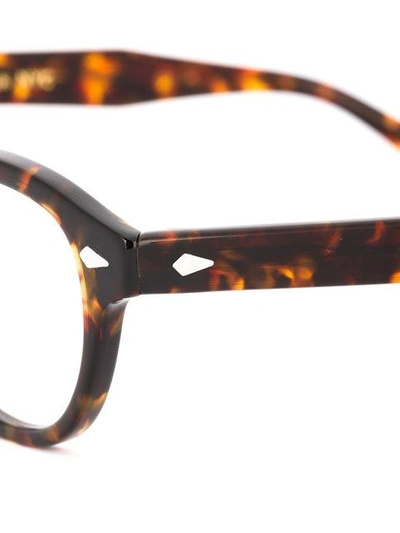 Shop Moscot 'lemtosh' Glasses In Brown