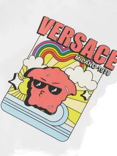 Versace Graphic T-shirt In White