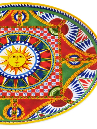 Dolce & Gabbana Sun-print Platter In Multi