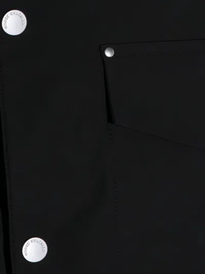 Moose Knuckles Buttoned Pocket Shirt In Black