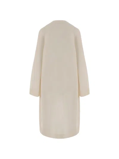 Sa Su Phi Open-front Long-sleeve Coat In Neutral