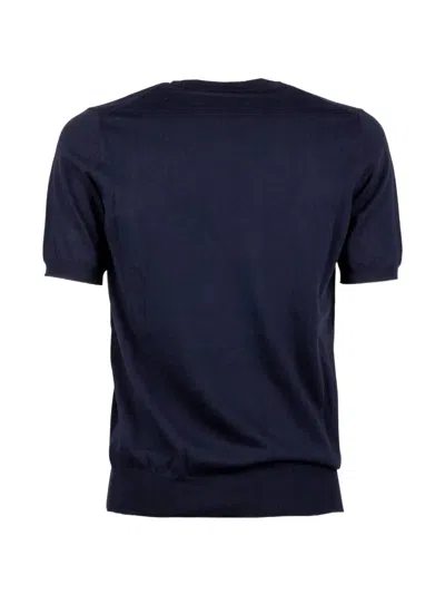 Alpha Studio Short Sleeve T-shirt In Blue