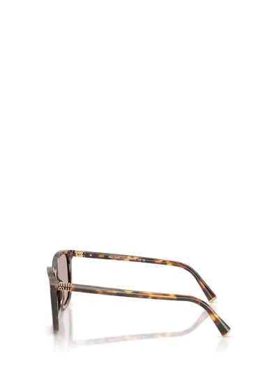 Miu Miu 0mu B03s Classic Tortoiseshell Square Sunglasses In Brown