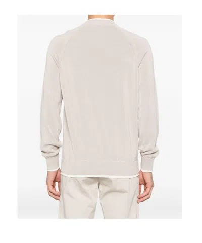 Eleventy Layered-effect T-shirt In Gray