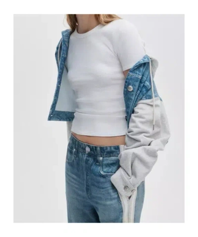 Rag & Bone Ribbed T-shirt In White