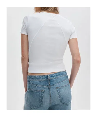 Rag & Bone Ribbed T-shirt In White