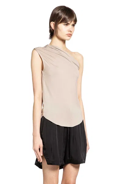 Thom Krom One-shoulder Top In Neutral