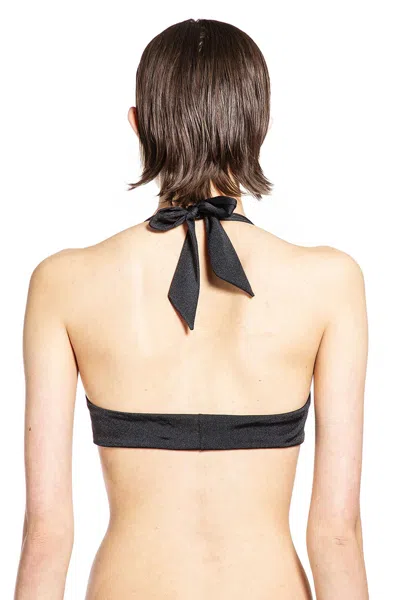 Versace Bikini Top In Black