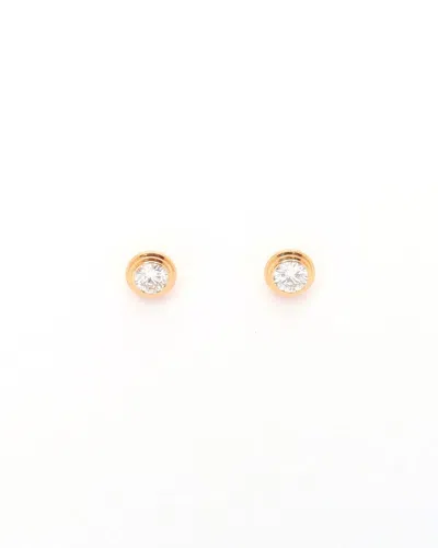 Cartier Medium Yellow Gold And Diamond  D'amour Earrings