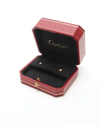 Cartier Medium Yellow Gold And Diamond  D'amour Earrings