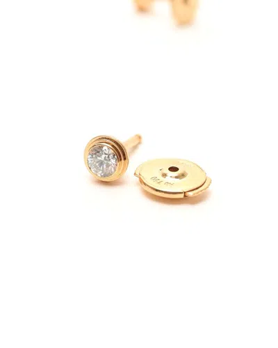 Cartier Medium Yellow Gold And Diamond  D'amour Earrings