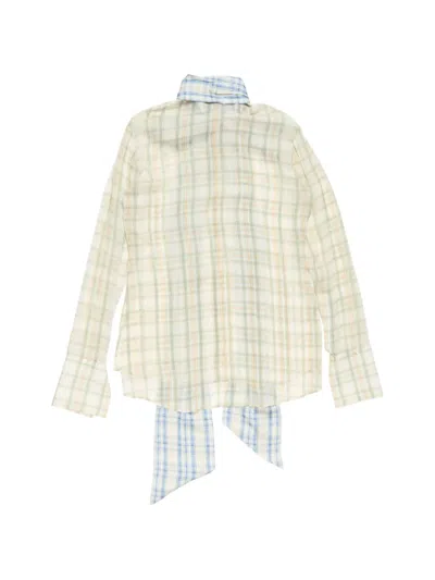 Acne Studios Check-pattern Shirt In Neutral