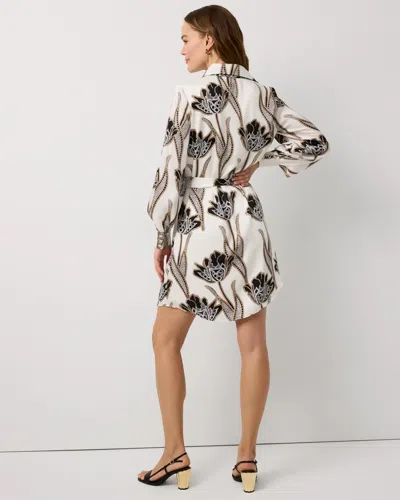 White House Black Market Satin Shirt Dress