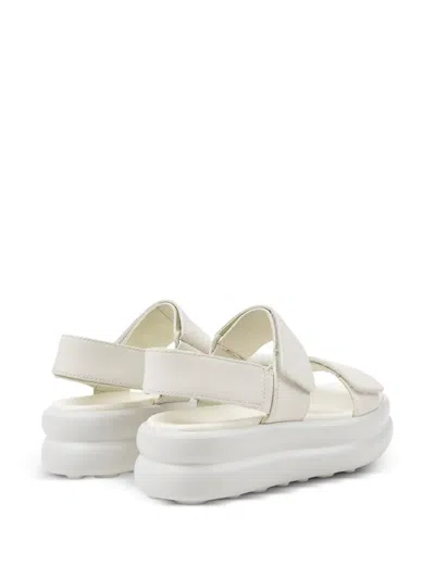 Camper Pelotas Flota Up Platform Sandal In White