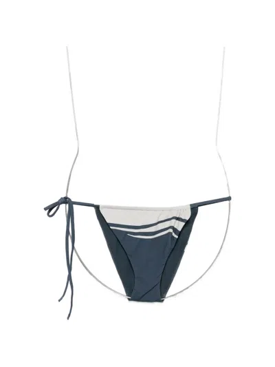 Sir Lilou String Briefs Liora Charcoal Blue In Blue