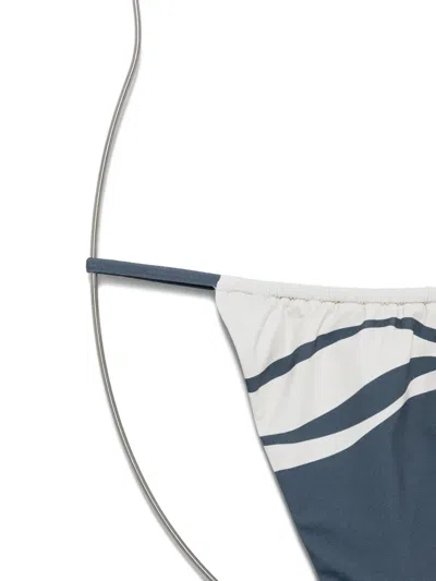 Sir Lilou String Briefs Liora Charcoal Blue In Blue