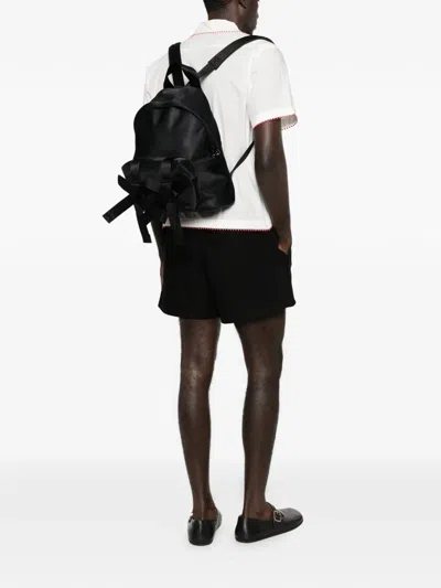 Simone Rocha Bow-appliqué Backpack In Black