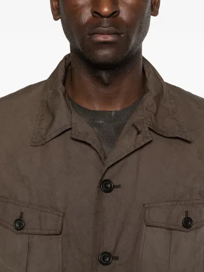 Ricorrrobe Lychen Buttoned Jacket In Brown