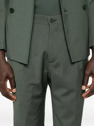 Manuel Ritz Double-breasted Blazer In Green
