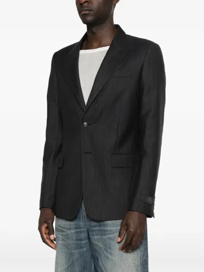Mm6 Maison Margiela Single-breasted Blazer In Black