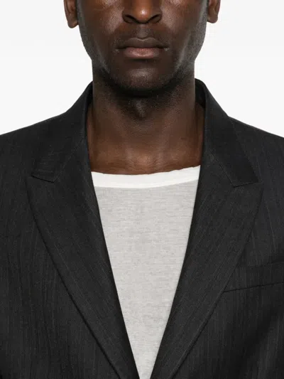 Mm6 Maison Margiela Single-breasted Blazer In Black