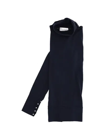 Antipast Knit T-shirt Black In Blue