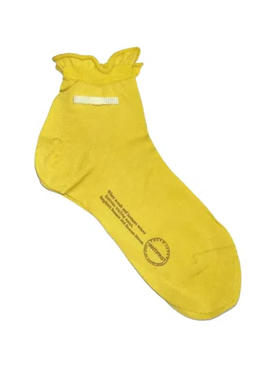 Antipast Ruffled Socks In Yellow