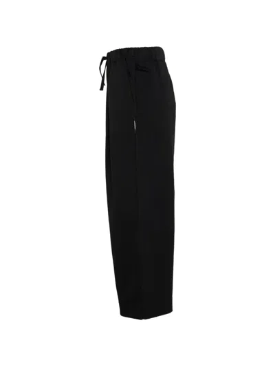 Msgm Drawstring Trousers In Black