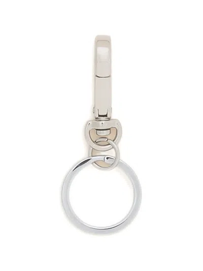 Marni Engraved Keyring In Silver