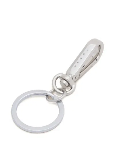 Marni Engraved Keyring In Silver