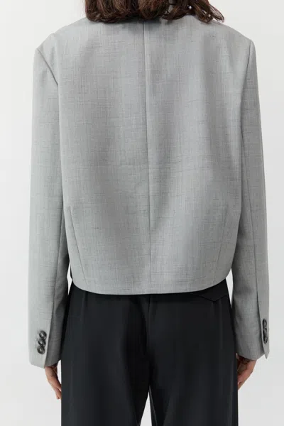 St Agni Cocoon Blazer In Gray