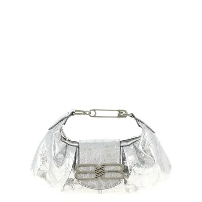 Balenciaga Pamela Small Shoulder Bag In Silver