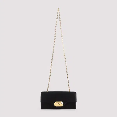 Lanvin Black Solid Clutch In Black