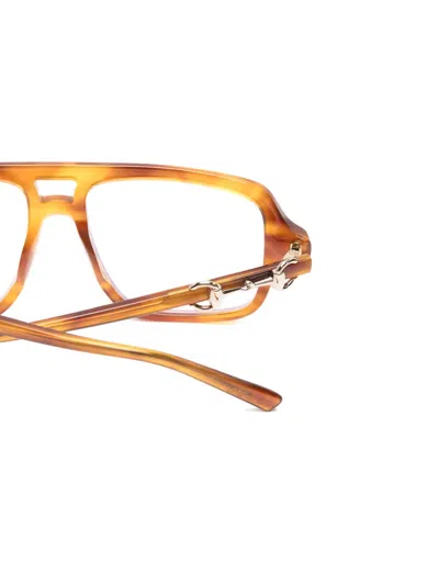 Gucci Pilot-frame Glasses In Multi