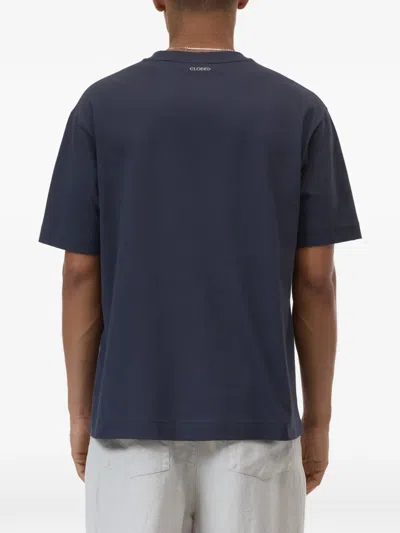 Closed Slogan-print T-shirt In Blue